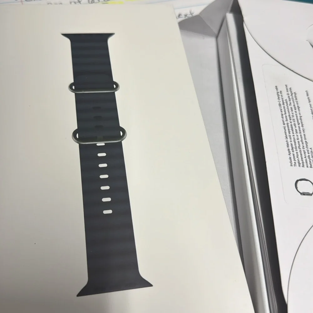 Apple Smartwatch with Silver and Black Design